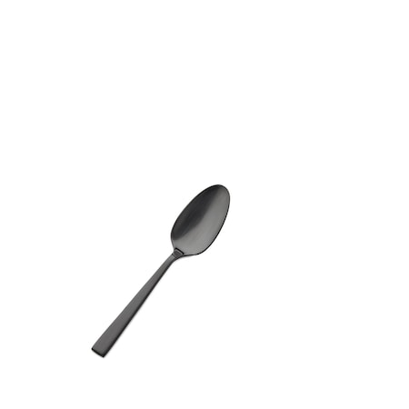 Bon Chef Roman, Demitasse Spoon, Matte Finish, 18/10, 4.5" - Black Matte , set of 12 S3716BM